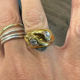 Double Head Snake Ring