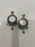 Turquoise & Gold Chandilier Earring