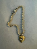 Seed Pearl Oyster Heart Charm Bracelet