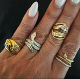 Platinum Snake Ring