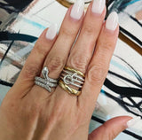 Platinum Snake Ring