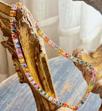 Multi Sapphire Rivere Necklace