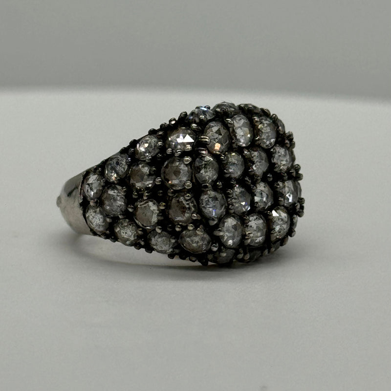 Cognac Diamond Pinky Ring