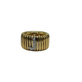 Tubogas Ring with Diamond Initial