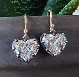 Lab Grown Heart Earrings