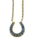 Sapphire Horseshoe Necklace