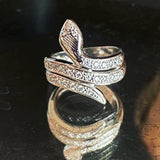 Platinum Snake Ring