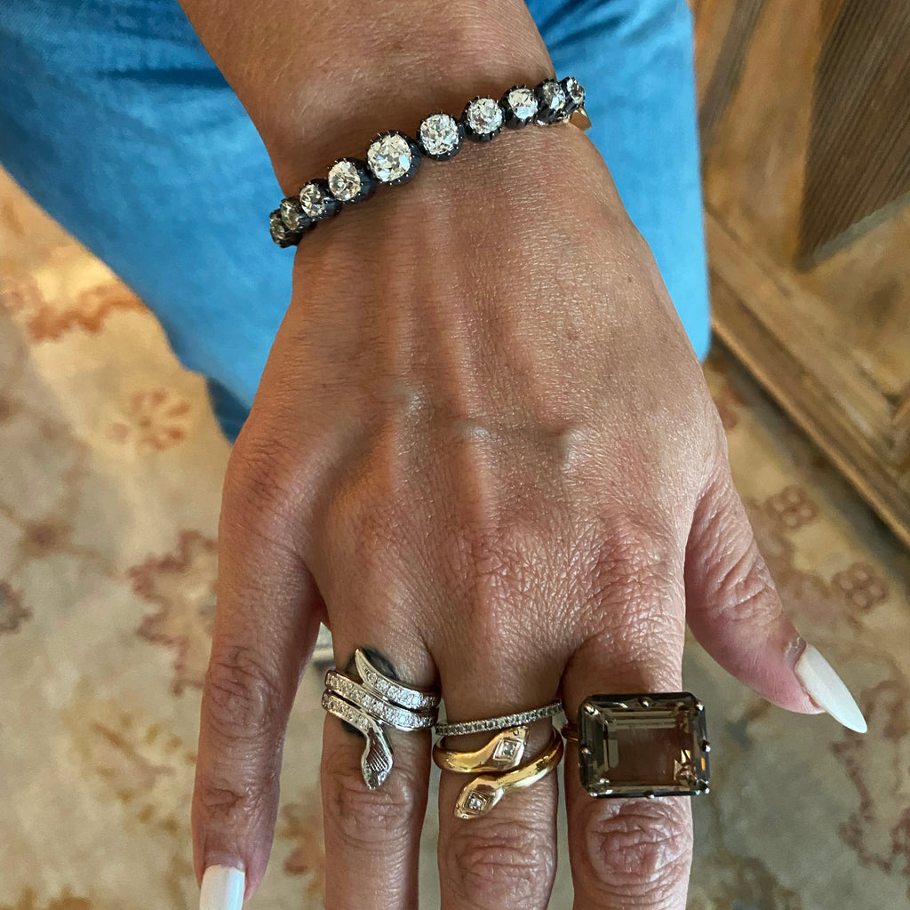 Diamond antique bracelet Outlet